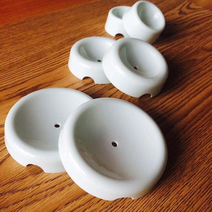 Set of 12 Fondant Forming Cups Button Shaped Drying Holder Sugar Flower Fondant Gumpaste Chocolate Forming Shaping Mold Cake Decorating Tools by EORTA for DIY Craft Cake Art, White