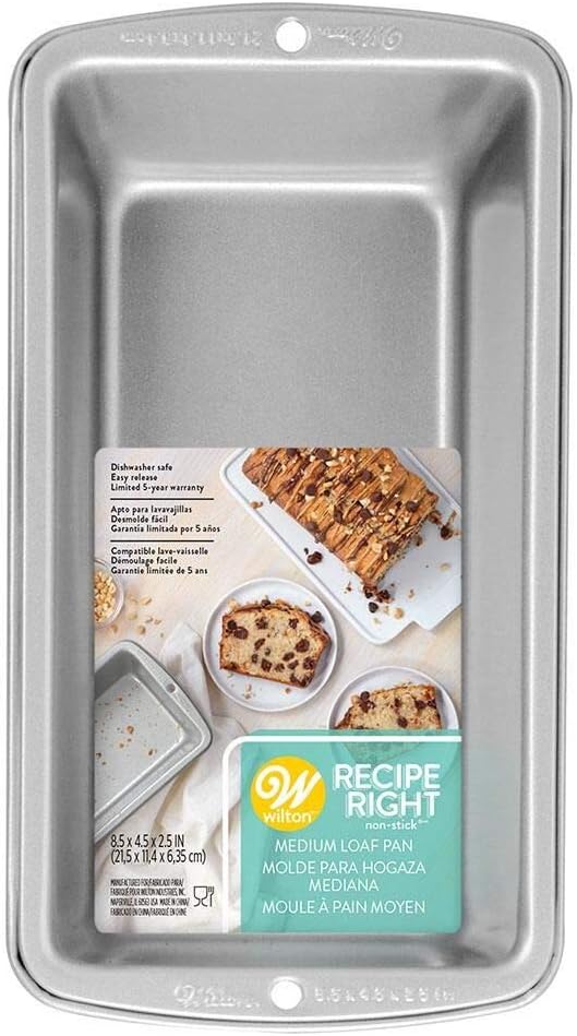 Wilton Loaf Pan Medium 8-1/2" X 5" Non Stick Steel