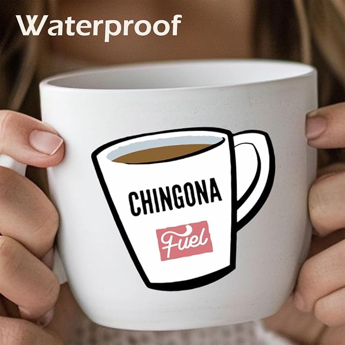 Funny Chingona Stickers for Mexican Latina Women, Bold Hispanic Heritage Decals for Water Bottles Laptop Kindle, Vibrant Chicana Power Gift Set, Waterproof Vinyl