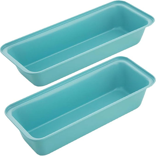 2 Pack 12x 4 Loaf Pan, Large Bread Pans for Baking Homemade Bread | Carbon Steel Nonstick Bread Loaf Pans for Sandwich, Banana Bread, Meatloaf, Cake, PTFE & PFOA Free
