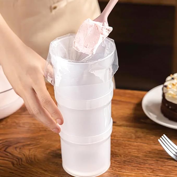 20-Piece Extra Large Flower Nozzle Set, Stainless Steel Rose Cotton Candy Flower Nozzle, Includes 6 Extra-Large, 2 Leaf Nozzles, 1 Brush, 10 Piping Bags, 1 Piping Bag Filling Aid Baking Tool