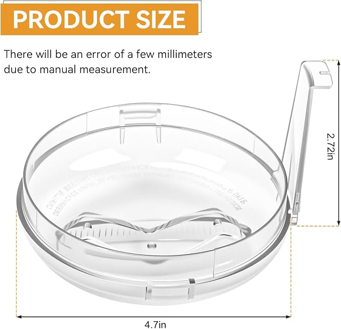 Mini Prep Plus Food Processor 4 Cup Work Bowl Cover Replacement for Cuisinart Food Processor Lid Parts-Multifunctional lid Designed With Two Pinholes for Adding Liquids While Processing