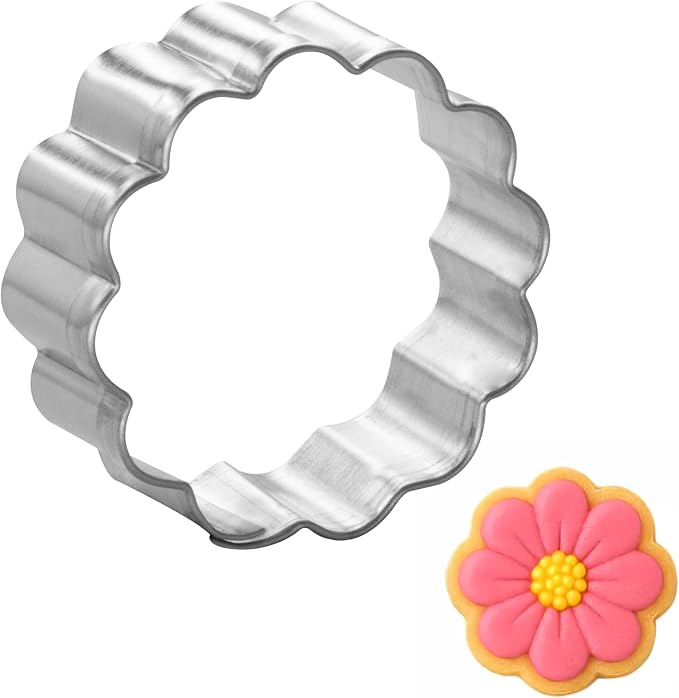 Mini Fluted Round Circle 1.5 Inch Cookie Cutter from The Cookie Cutter Shop – Tin Plated Steel – Made in the USA