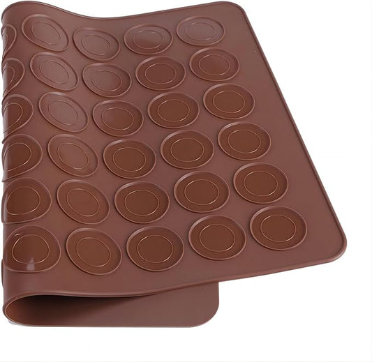 Silicone Baking Mats,Food Grade Silicone Macaron Mat with 48 Moulds,Reusable Chocolate Muffin DIY Cookie Mould