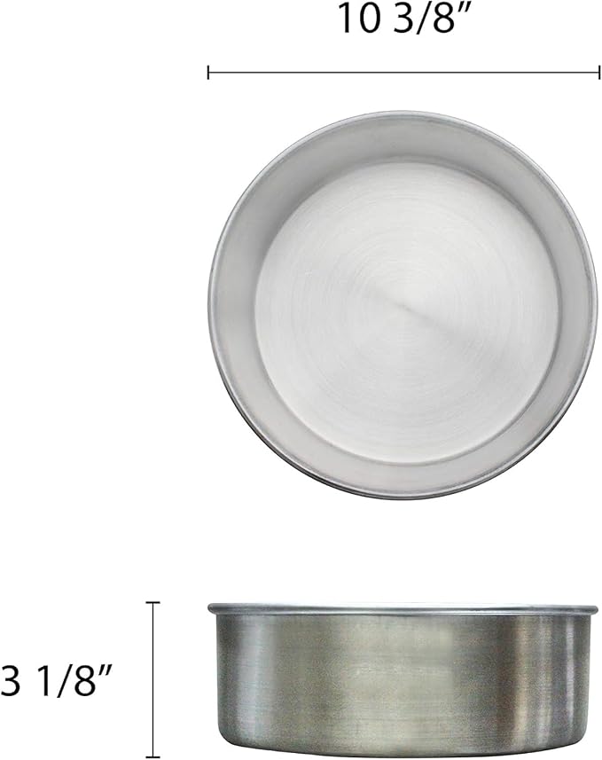 TrueCraftware- 10" X 3" Aluminum Round Layer Cake Baking Pan 0.90MM-Bakeware for Cake Pizza Layer Cake Pans Easy Releasing Cake Baking Round Pans Tin Cheesecake Mold for Home Kitchen Restaurants