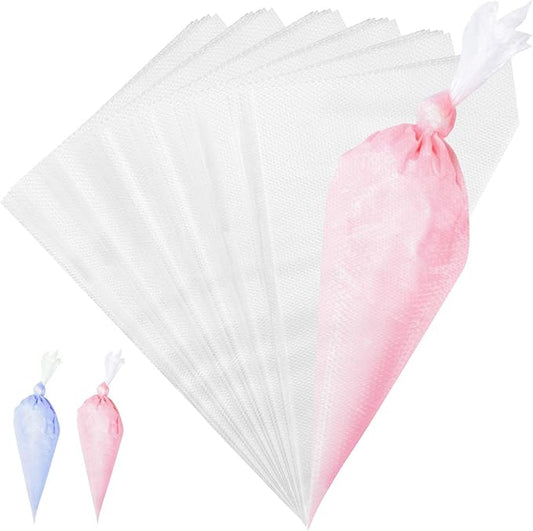 VolksRose 100Pcs Disposable Piping Bags, 24 inch Anti Burst and Non-Slip Pastry Bags, Thicken Cake Decorating Bags Icing Piping Bags for Cake Cupcakes Cookies Frosting, White