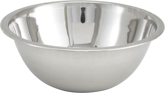 Winco 3 Quart Heavy-Duty Stainless Steel Mixing Bowl