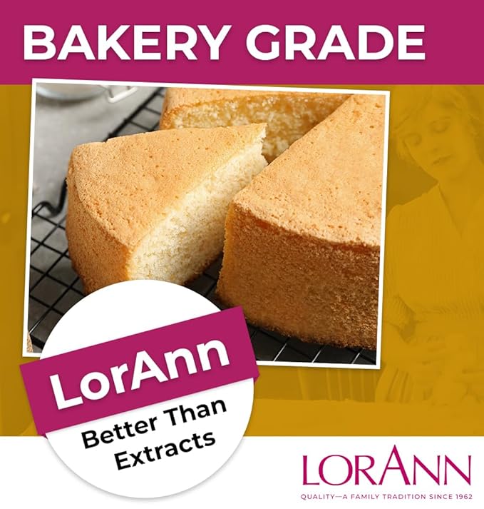 LorAnn Oils Butter Vanilla Bakery Emulsion: True Essence, Ideal for Boosting Fruit Tones in Cakes, Cookies & Desserts, Gluten-Free, Keto-Friendly, Extract Substitute Essential, 2 Oz, 6 Pack