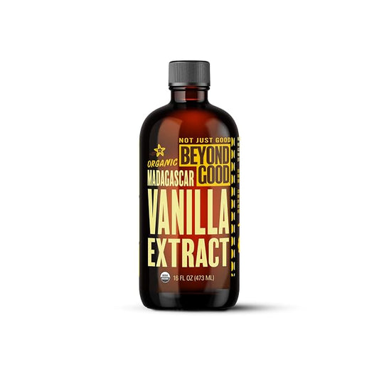 Beyond Good Pure Vanilla Extract | Madagascar | Made from All Natural Bourbon Vanilla Beans | For Baking, Desserts, Home Cooking and Chefs (16 fl oz)