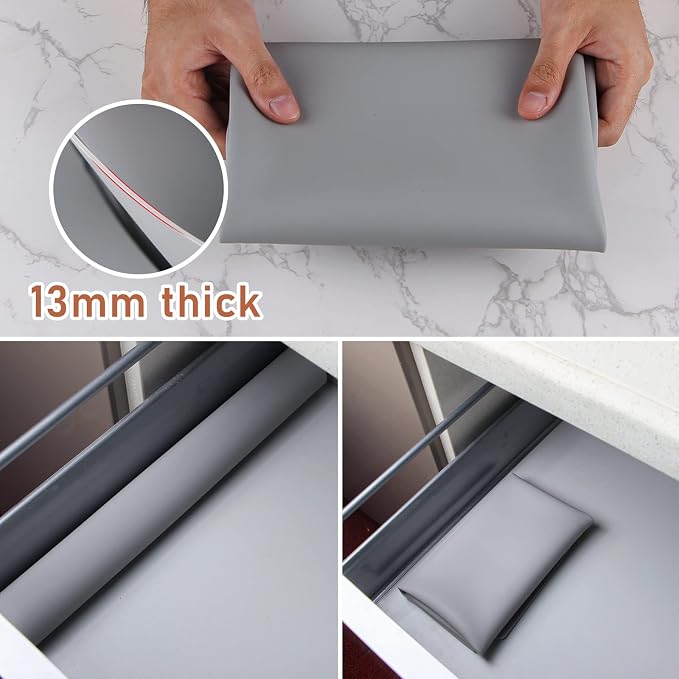 Webake Silicone Mat for Countertop, Counter Top Protector Heat Resistant 23.6" x 15.7" Desk Pat, Nonstick Glass Top Stove Cover Large Pastry Mat, Extra Thick Work Mat for Resin Computer Air Fryer