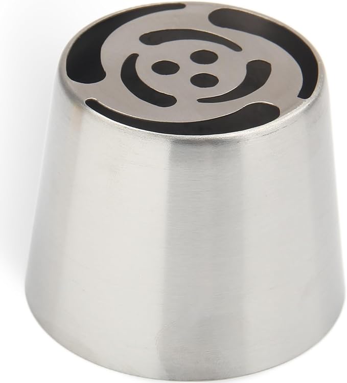 Extra Large Russian Piping Tips - Stainless Steel Flower Nozzles Set for Cake Decorating, Rose & Floral Icing Tips for Cupcakes, Cookies Professional Baking Tools (XXL, Style 10)