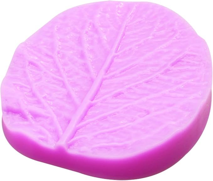 Infovox Rose Flower Petal Silicone Molds Leaf Veiner Fondant Mold, for Fondant Cake Decorating, 4 Pieces