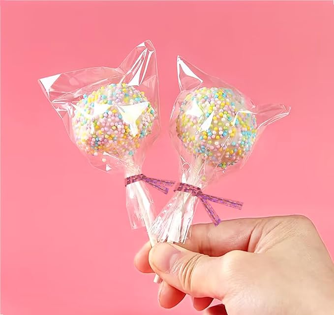 Mini Skater 4" Metallic Twist Ties Foil Bread Ties for Packaging Bakery Candy Goodies Cookies Gift Cellophane Treat Bags Christmas Wedding Party Favor Supplies,500Pcs (Pink)