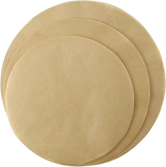 150 Pcs Round Baking Parchment Paper, 50 Each of 7", 8", 9", Unbleached Non-Stick Round Baking Sheets Precut Liners for Cake Pans Air Fryer Grilling Pizza Springform Pan