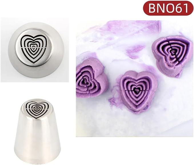 8 Pack Extra Large Russian Piping Tips Set Stainless Steel Icing Nozzles for Buttercream Flowers Includes 6Tips, 2 Leaf Tips for DIY Cookies Desserts Cake Decoration Baking Tools (8 Pack)