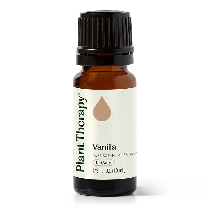 Plant Therapy Vanilla Botanical Extract, 10 mL (1/3 oz), 100% Pure, Undiluted, Promotes Relaxation and Emotional Grounding with Sweet and Comforting Aroma