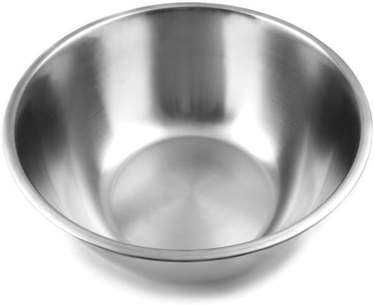Fox Run Stainless Steel Mixing Bowl, 10.75 Quart Capacity Large Metal Bowl | Prep, Mix & Serve | Large 10.75 Quart Capacity | Durable Stainless Steel | Dishwasher Safe | Smudge & Scratch Resistant Bowl