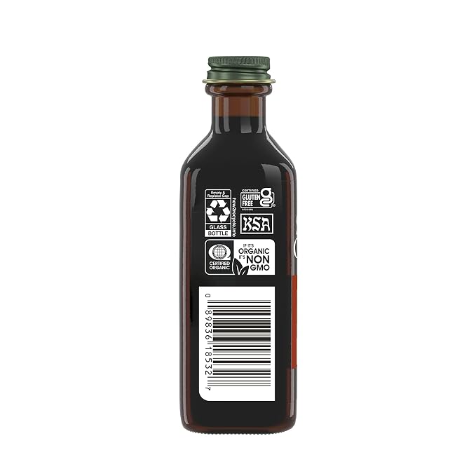 Simply Organic Pure Madagascar Vanilla Extract, 4-Ounce Glass Jar, Certified Organic, Gluten-Free, Sugar-Free Flavor For Smoothies