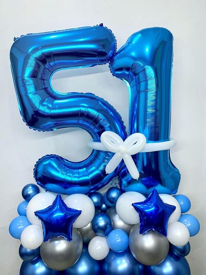 Number 23 Balloon 40 Inch, Big Foil 23th Birthday Balloons Decorations for Women, Dark Blue Number Balloon for 2 3 23 32 Wedding Memorial Day's Graduation Supplies