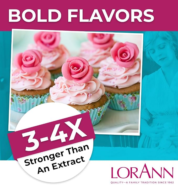 LorAnn Oils Super Strength Flavoring - Used For Candy Making, Flavoring Extracts, Baking, Hard Candy, and Flavor Oils - Bold, Natural Flavors 4X Stronger Than Extracts - Cotton Candy, 0.125 fl oz