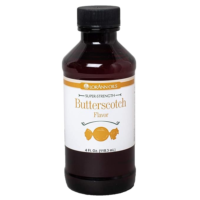 LorAnn Butterscotch SS Flavor, 4 ounce bottle - Includes a threaded Glass Dropper