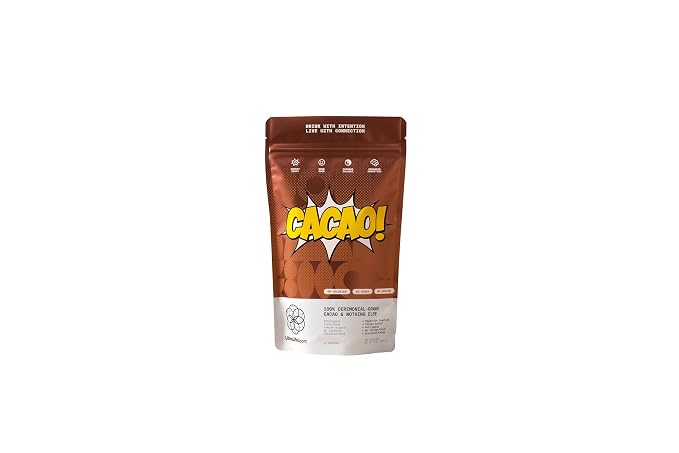 Ultra Life Sport - Ceremonial Cacao - 100% USDA Raw Organic Cacao Powder Superfood - Contains Theobromine with Antioxidants, Iron, Magnesium, and Calcium - A Coffee Substitute, Caffeine Free - 1/2 lb