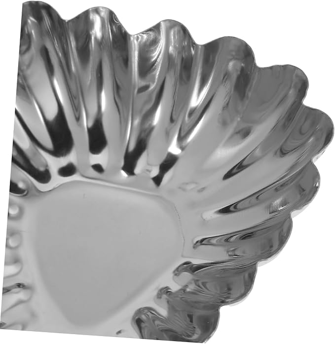20Pcs Stainless Steel Egg Tart Molds Tart Pans Muffin Baking Molds Non-Stick Kitchen Cooking Molds for Home Bakery Desserts 3.07X2.55X0.78In