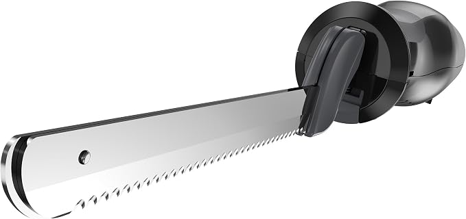 BLACK+DECKER Comfort Grip Electric Knife with 7-Inch Stainles Steel Blades & Safety Lock Button, Ideal for Carving, Slicing & Cutting Meats, Turkey Bread & Craft Foam, Dishwasher Safe (Pack of 4)