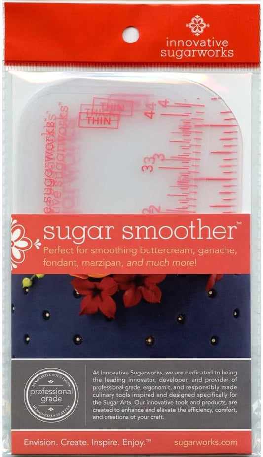 Innovative Sugarworks Sugar Smoothers for Fondant, Modeling Chocolate, Sugarcraft, and Cake Decorating (3 Small (2 Thin,1 Thick) and 3 Large (2 Thin,1 Thick))