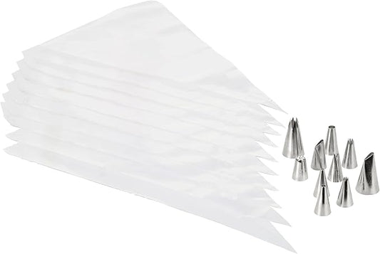 Wilton Beginning Buttercream Decorating Set - Cake Decorating Kit with Piping Tips & Disposable Icing Bags - Quality Baking Tools - 20-Piece Set