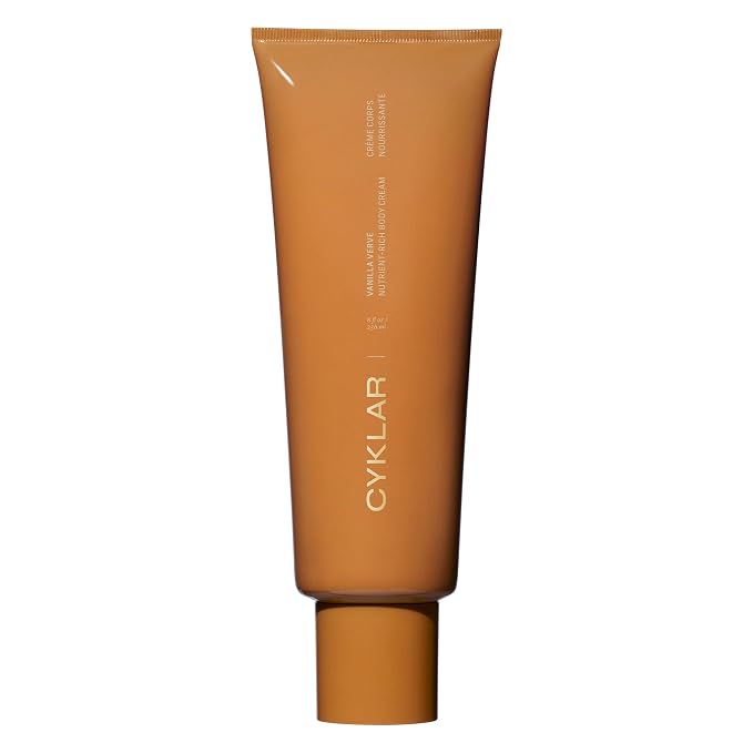 CYKLAR Nutrient Rich Body Cream – Vanilla Verve – Non-Greasy Lotion for 48-Hr Moisture – Squalane, Niacinamide & Banana Flower for Hydration & Skin Barrier Support – Dry Skin Moisturizer 8oz