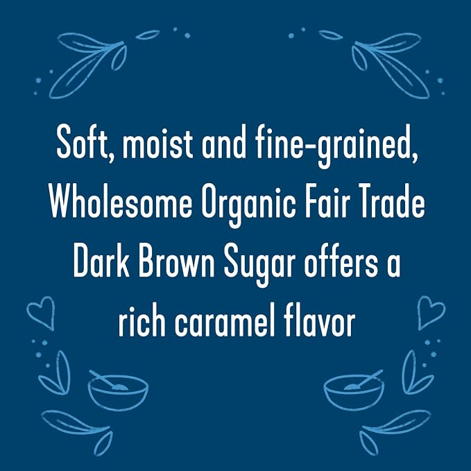 Wholesome Fair Trade Organic Dark Brown Sugar, 24oz, 3-Pack