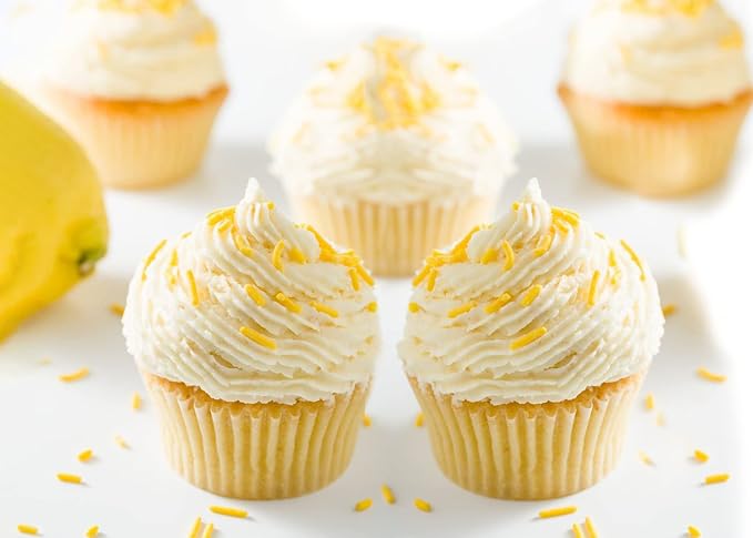 Yellow Sprinkles (2 Cups) Bright & Colorful Jimmies, Decorative & Fun Topping for Baking