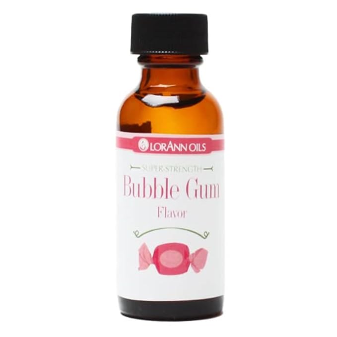 LorAnn Oils Super Strength Flavoring - Used For Candy Making, Flavoring Extracts, Baking, Hard Candy, and Flavor Oils - Bold, Natural Flavors 4X Stronger Than Extracts - Bubble Gum, 1 fl oz