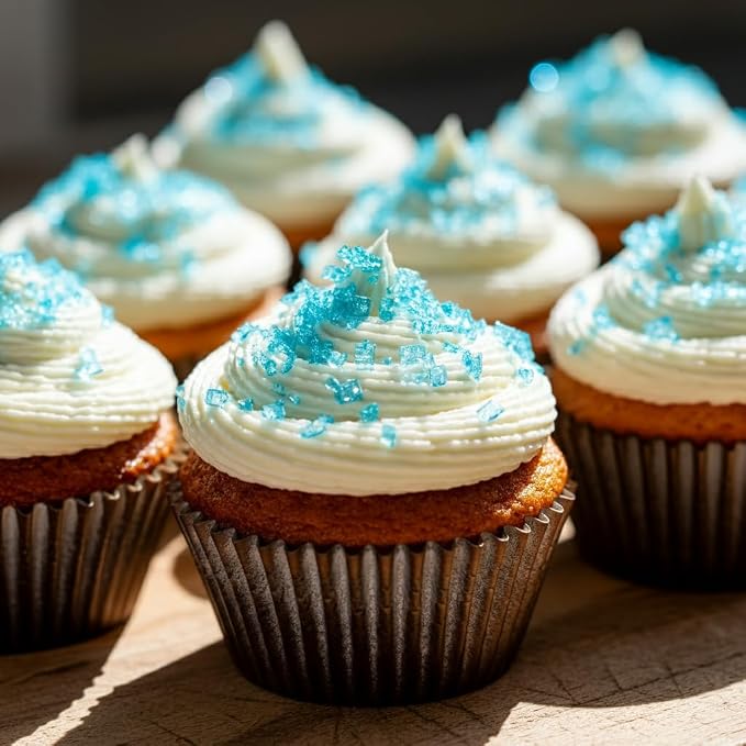 Bakerpan Royal Blue Sugar Sprinkles for Baking - 7 oz Coarse Sparkling Decorating Sugar Crystals for Baking Topping, Cookies & Cupcakes | Kosher, Gluten-Free, Made in USA