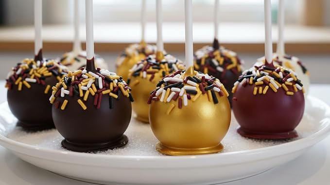 NCS Washington Game Day Burgundy, Black, White & Gold Jimmies Edible Sprinkles – Cupcake, Cake & Cookie Decorations, 7 oz