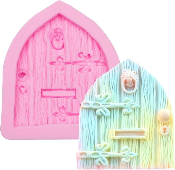 Door Silicone Mold Christmas Door Fondant Molds for Chocolate Cake Decoration Candy Cupcake Topper Cake Polymer Clay Crafts Epoxy Resin Native American Western