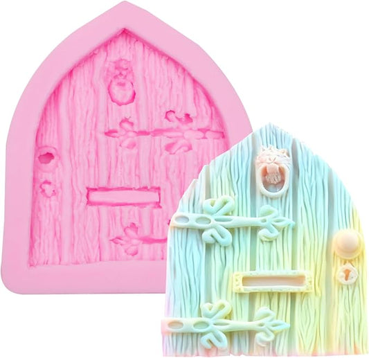 Door Silicone Mold Christmas Door Fondant Molds for Chocolate Cake Decoration Candy Cupcake Topper Cake Polymer Clay Crafts Epoxy Resin Native American Western