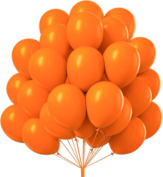 PartyWoo Orange Balloons 100pcs 12 Inch Fall Latex Helium Balloons for Birthday Baby Shower Graduation Tangerine Little Cutie Pumpkin Tropical Sunshine Boho Theme Party Decorations Orange-Y9