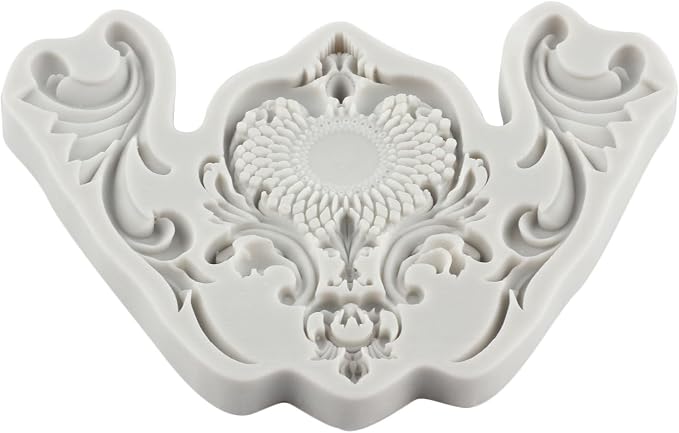 Baroque Silicone Molds Border Chocolate Scroll Fondant Mold For Sugar Cake Decorating Cupcake Topper Gum Paste Polymer Clay