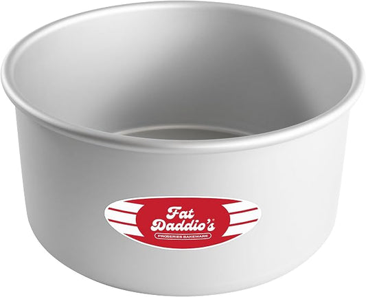 Fat Daddio's PRD-84 Anodized Aluminum Round Cake Pan, 8 x 4 inch