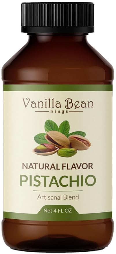 Natural Pistachio Extract for Baking and Flavoring - 4 OZ - Premium Quality Natural Flavors for Baked Goods, Desserts, & Cooking