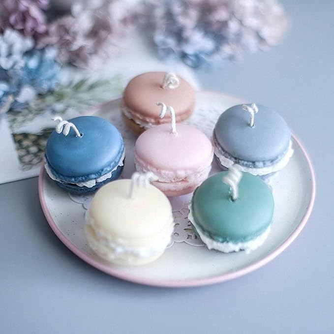 3D Macaron Hamburger Silicone Fondant Molds For Cupcake Topper Candy Chocolate Gum Paste Polymer Clay