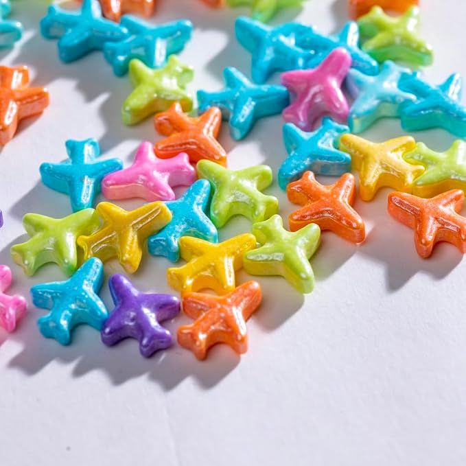 NIPEOR Rainbow Airplane Sprinkles for Cake Cupcake Decorations,Edible Pearl Sprinkles 4.6oz/130g Edible Sprinkles Topping ,Sprinkles for Cake Cupcake Decorating, Sugar Candy Sprinkles (Colored Airplane)
