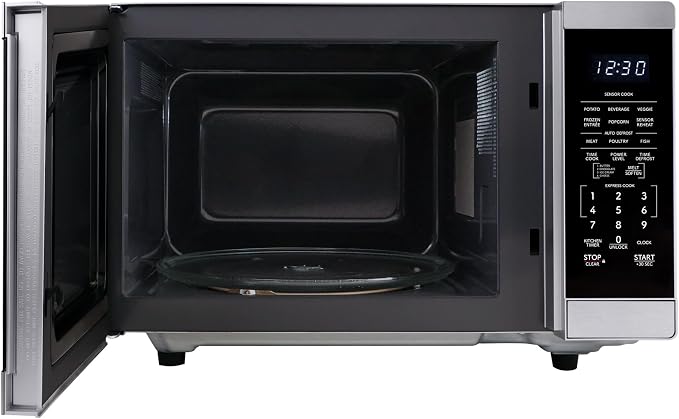 SHARP Countertop Microwave Oven with Removable 12.4" Carousel Turntable, 1100 Watt, 1.4 Cubic Feet, Stainless Steel