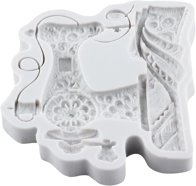 Sewing Tools Silicone Molds Sewing Machine Fondant Mold for Cake Decorating Cupcake Topper Candy Polymer Clay Chocolate Gum Paste