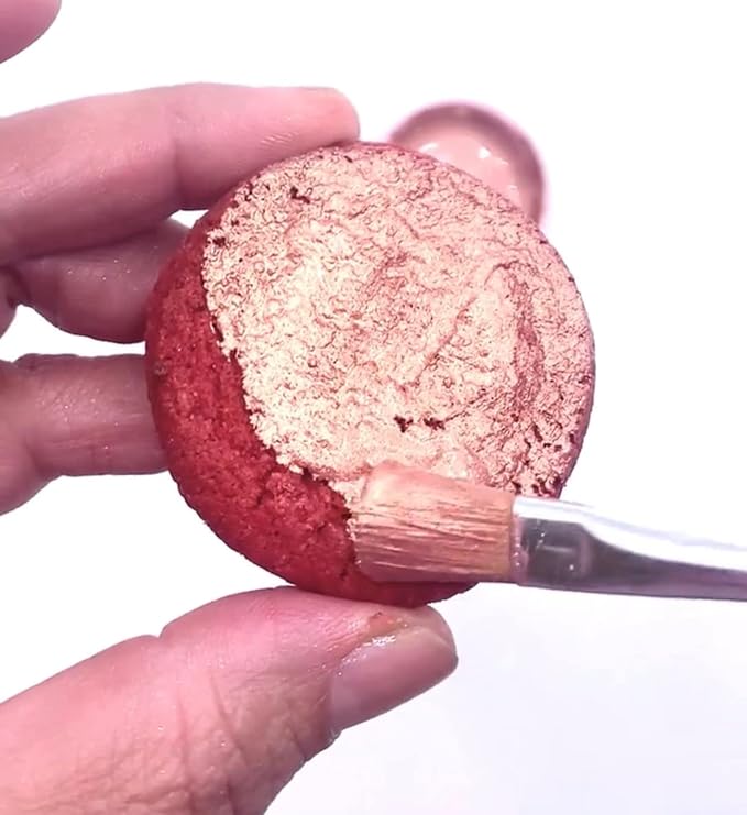 Gold and Rosegold, Edible Luster dust for cake decoration, dusting powder Metallic Food paint 5 grams each Food grade 100% edible Kosher Certified.