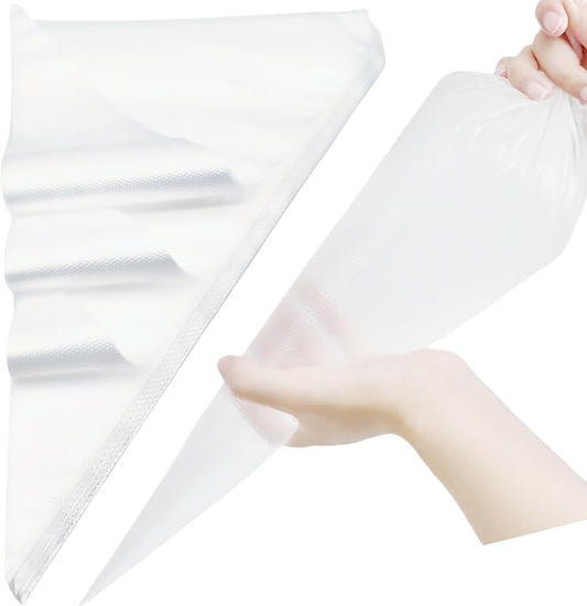 Extra Large Piping Bags 26 Inch - 50 Pack Disposable Pastry Bags - Thick Anti-Burst Pastry Icing Frosting Piping Bags For Decorating Cupcakes Cakes Cookies (Extra Large 26 Inch-50 Pack)