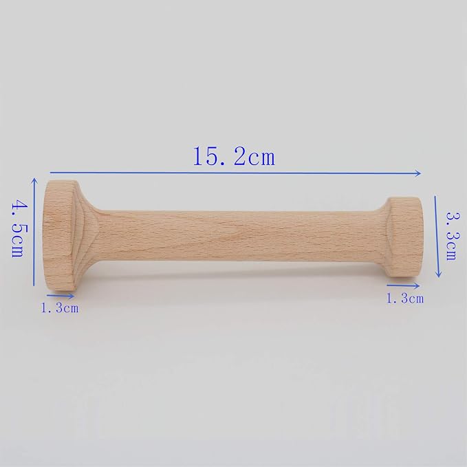 1 Piece Tart Tamper Double Sided Pastry Dough Tart Tamper Wooden Pastry Tamper DIY Baking Shaping Kitchen Tool Cheesecakes Desserts Muffin Pecan Pies