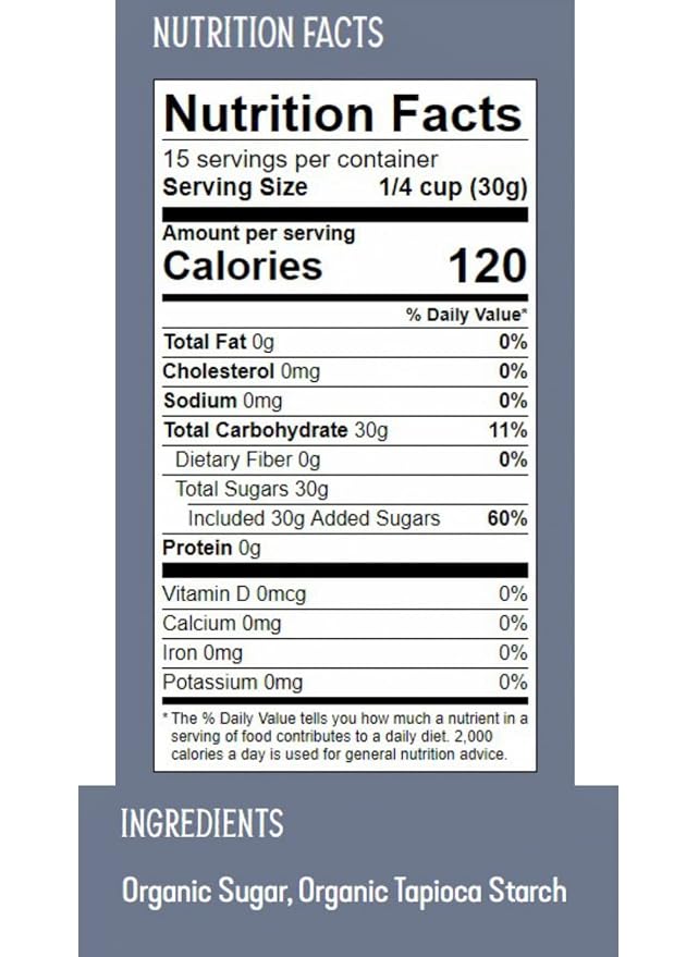 Wholesome Sweeteners 16-Ounce Organic Powdered Confectioners Sugar, Fair Trade, Non GMO, Gluten Free & Vegan, 6 Pack